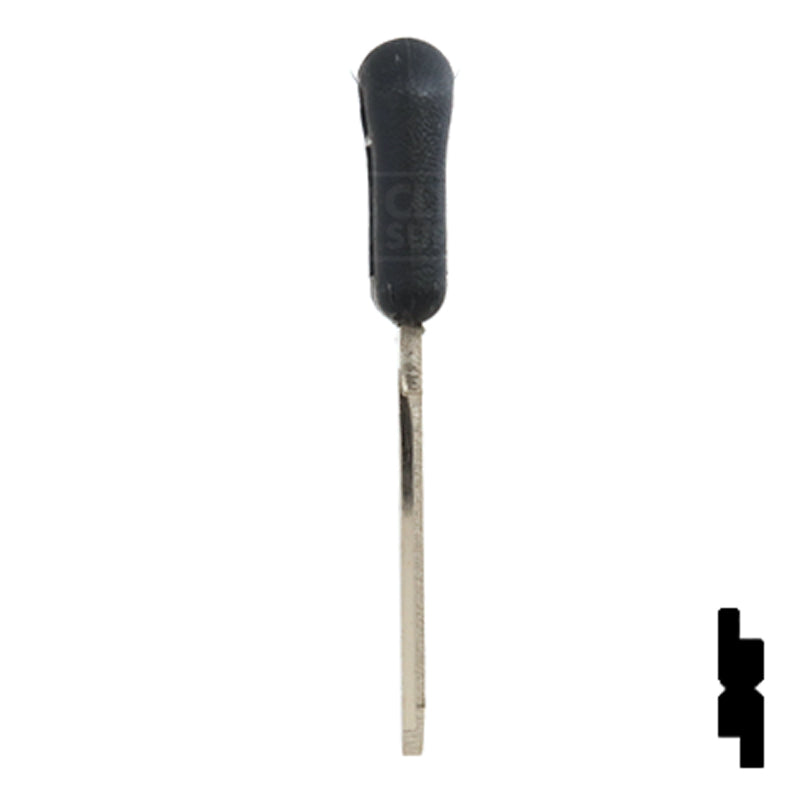Uncut OEM Plastic Head Key Blank | GM | B92-P, P1109 Automotive Key Strattec