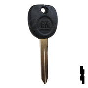 Uncut OEM Plastic Head Key Blank | GM, Chevrolet | 5928818, B102P Automotive Key Strattec