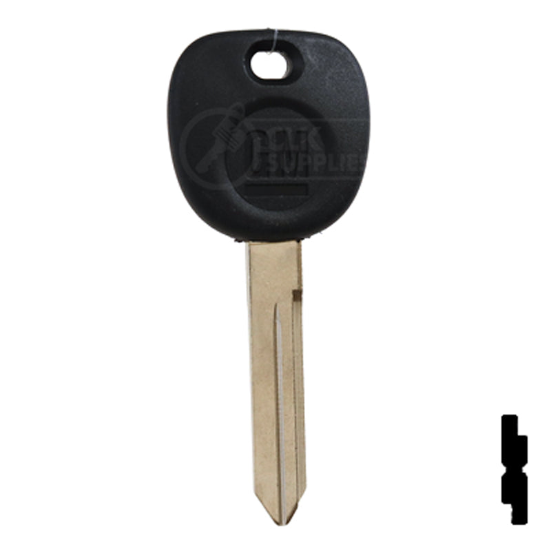 Uncut OEM Plastic Head Key Blank | GM, Chevrolet | 5928818, B102P Automotive Key Strattec