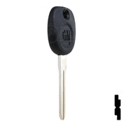 Uncut OEM Plastic Head Key Blank | GM, Chevrolet | 5928818, B102P Automotive Key Strattec