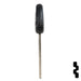 Uncut OEM Plastic Head Key Blank | Hyundai | 692068 Automotive Key Strattec
