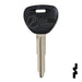 Uncut OEM Plastic Head Key Blank | Mitsubishi | 692071 Automotive Key Strattec