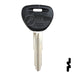 Uncut OEM Plastic Head Key Blank | Mitsubishi | 692071 Automotive Key Strattec