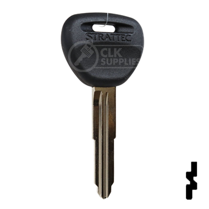 Uncut OEM Plastic Head Key Blank | Mitsubishi | 692071 Automotive Key Strattec