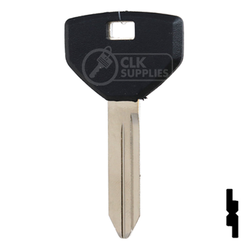 Uncut OEM Plastic Head Key | Chrysler | Y157P (10pk) Automotive Key Strattec