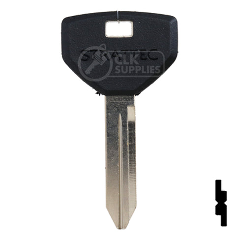 Uncut OEM Plastic Head Key | Chrysler | Y157P (10pk) Automotive Key Strattec