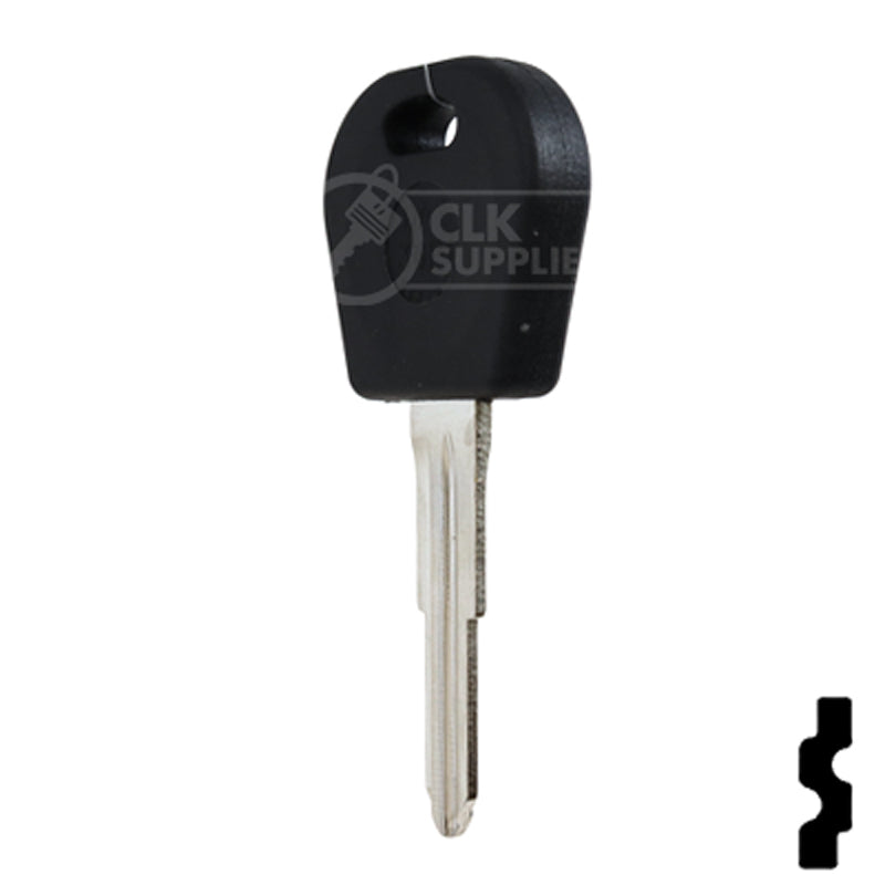 Uncut OEM Transponder Key Blank | Chevrolet Aveo, Pontiac G3 (DWO4RT6) 48 Chip Automotive Key JMA USA