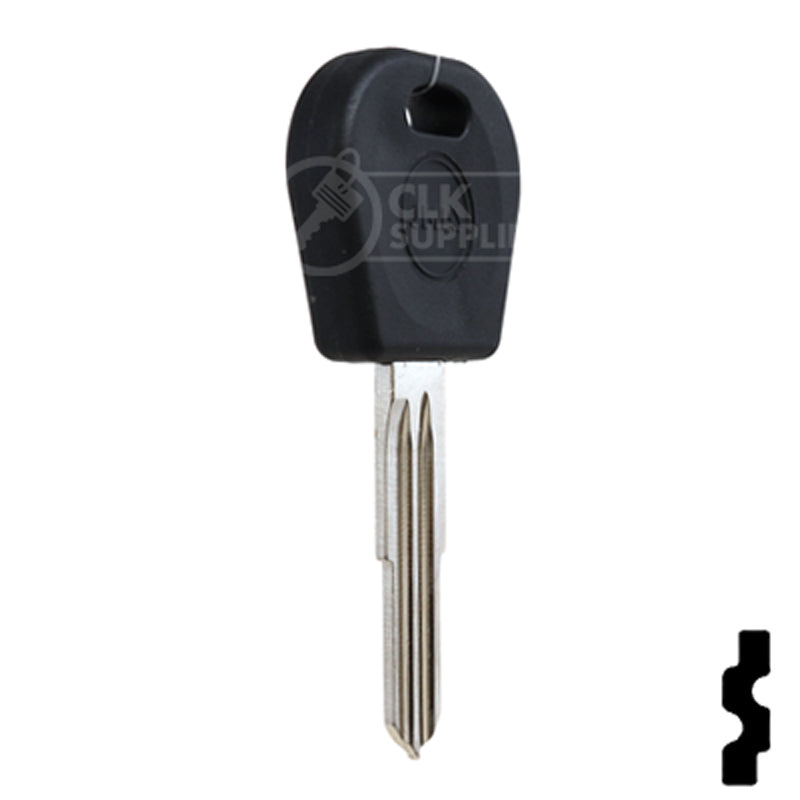 Uncut OEM Transponder Key Blank | Chevrolet Aveo, Pontiac G3 (DWO4RT6) 48 Chip Automotive Key JMA USA