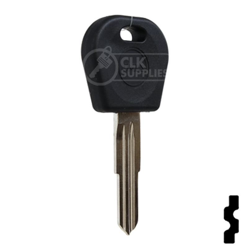 Uncut OEM Transponder Key Blank | Chevrolet Aveo, Pontiac G3 (DWO4RT6) 48 Chip Automotive Key JMA USA