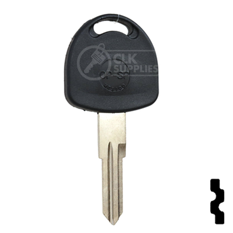 Uncut Plastic Head Cloneable RW Key Blank | Cadillac, Opel | HU46T5 Automotive Key JMA USA