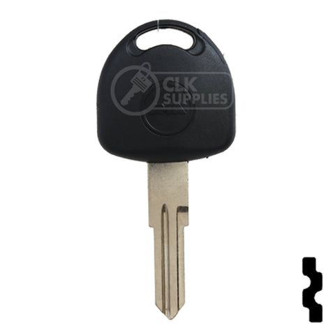Uncut Plastic Head Cloneable RW Key Blank | Cadillac, Opel | HU46T5 Automotive Key JMA USA
