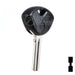 Uncut Plastic Head Key Blank | BMW | BDBW9 Automotive Key Framon Manufacturing Company, Inc