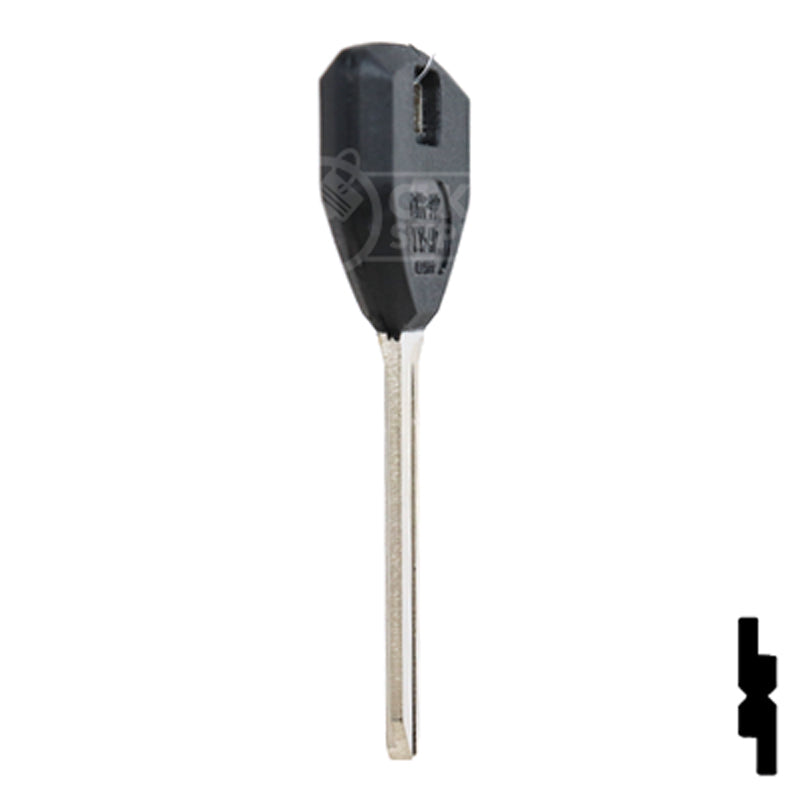 Uncut Plastic Head Key Blank | Chrysler | CHR-9.P Automotive Key JMA USA