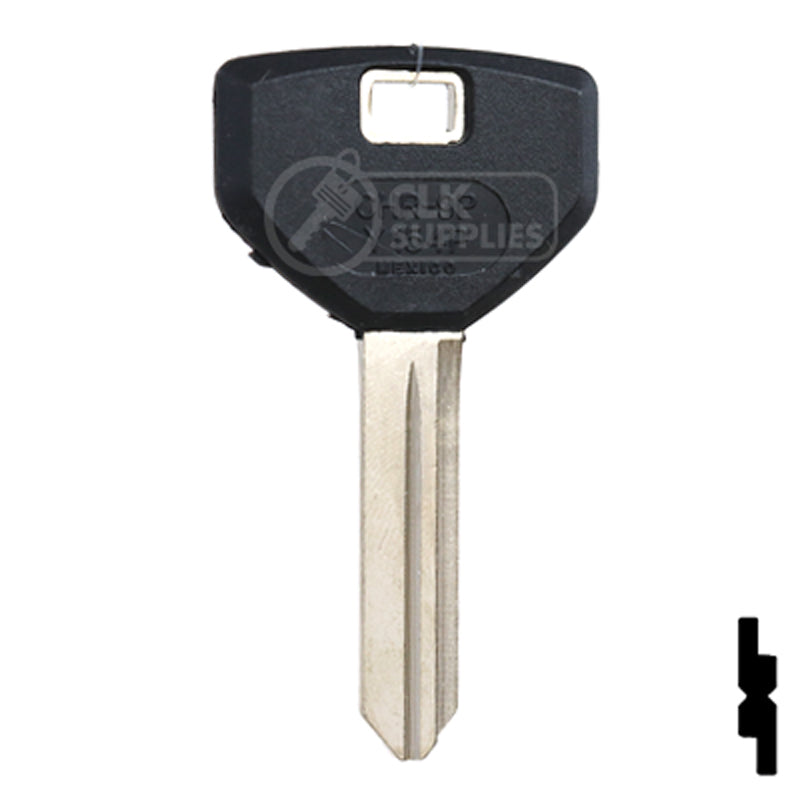 Uncut Plastic Head Key Blank | Chrysler | CHR-9.P Automotive Key JMA USA