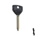 Uncut Plastic Head Key Blank | Chrysler, Dodge, Jeep | Y155-P Automotive Key JMA USA