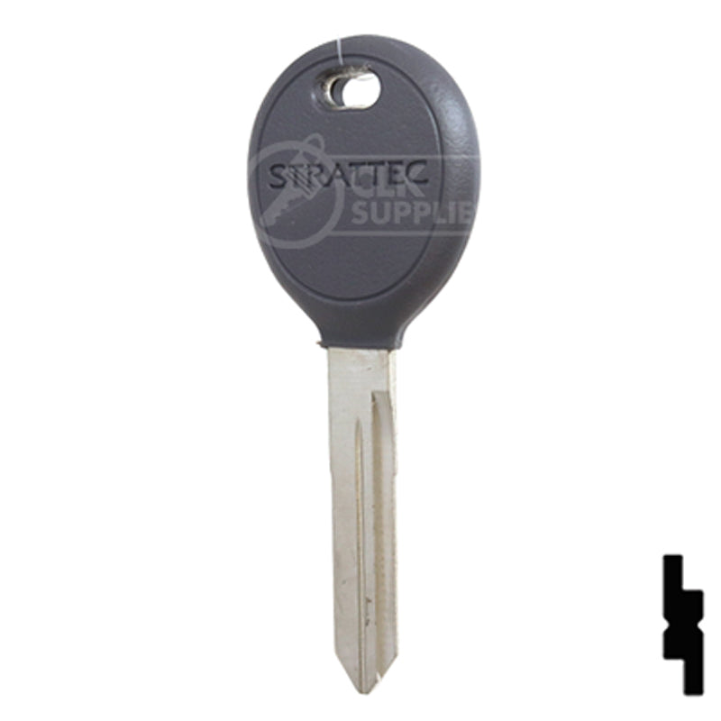 Uncut Plastic Head Key Blank | Chrysler | Y165 Automotive Key Strattec