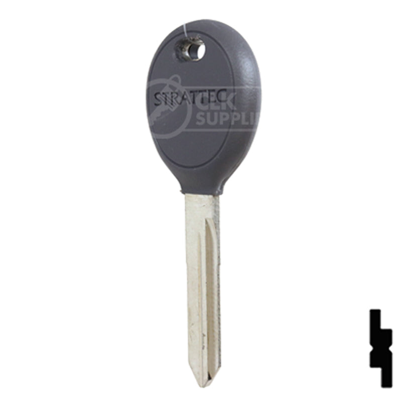 Uncut Plastic Head Key Blank | Chrysler | Y165 Automotive Key Strattec
