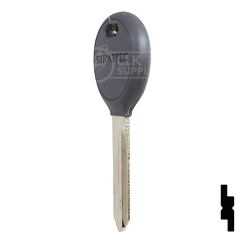 Uncut Plastic Head Key Blank | Chrysler | Y165 Automotive Key Strattec