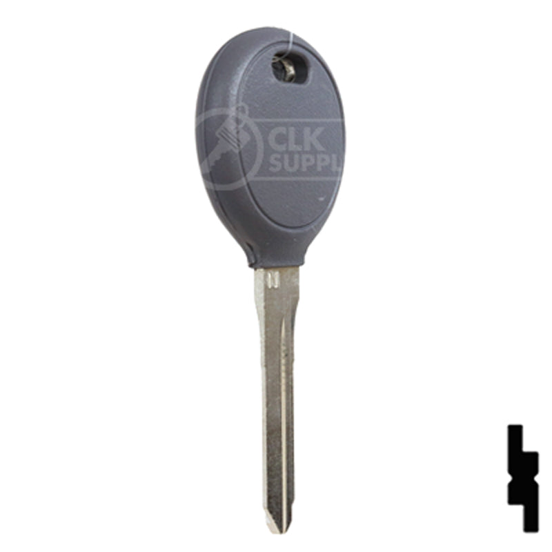 Uncut Plastic Head Key Blank | Chrysler | Y165 Automotive Key Strattec