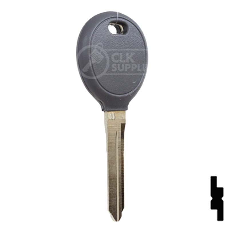 Uncut Plastic Head Key Blank | Chrysler | Y165 Automotive Key Strattec