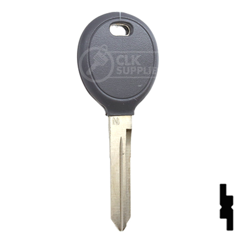 Uncut Plastic Head Key Blank | Chrysler | Y165 Automotive Key Strattec