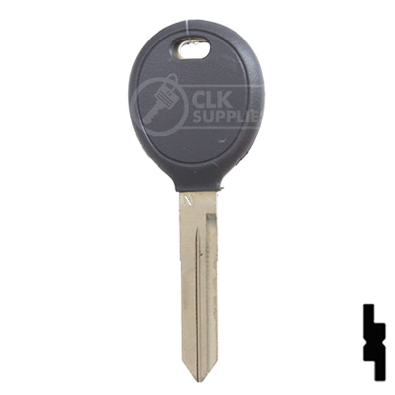 Uncut Plastic Head Key Blank | Chrysler | Y165 Automotive Key Strattec