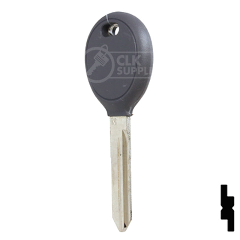 Uncut Plastic Head Key Blank | Chrysler | Y165 Automotive Key Strattec