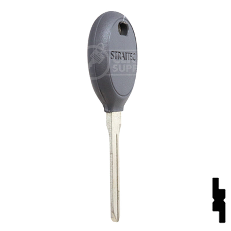 Uncut Plastic Head Key Blank | Chrysler | Y165 Automotive Key Strattec