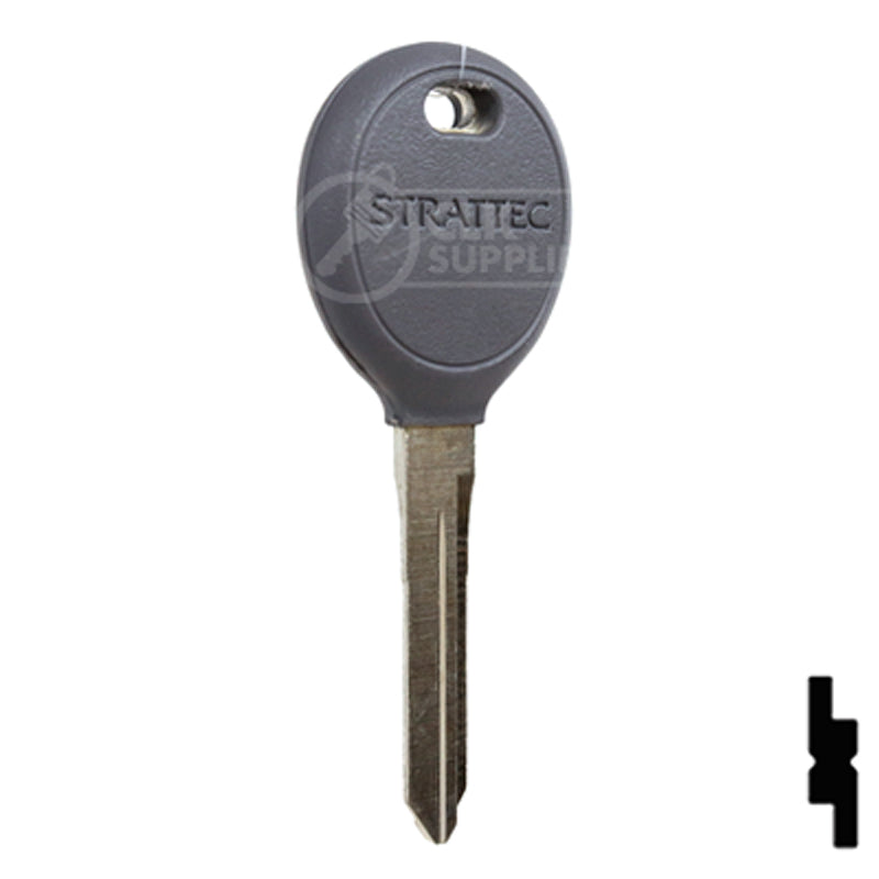 Uncut Plastic Head Key Blank | Chrysler | Y165 Automotive Key Strattec
