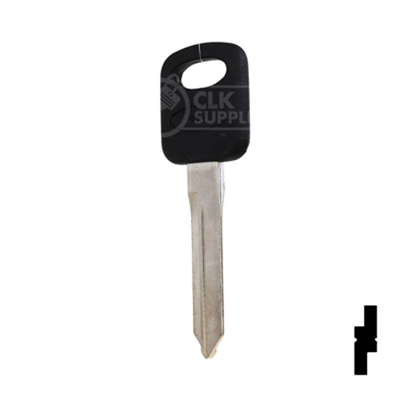 Uncut Plastic Head Key Blank | Ford | H75P, 1196FD Automotive Key JMA USA