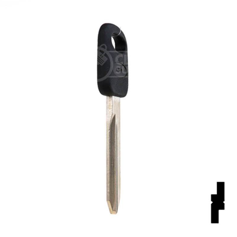 Uncut Plastic Head Key Blank | Ford | H75P, 1196FD Automotive Key JMA USA