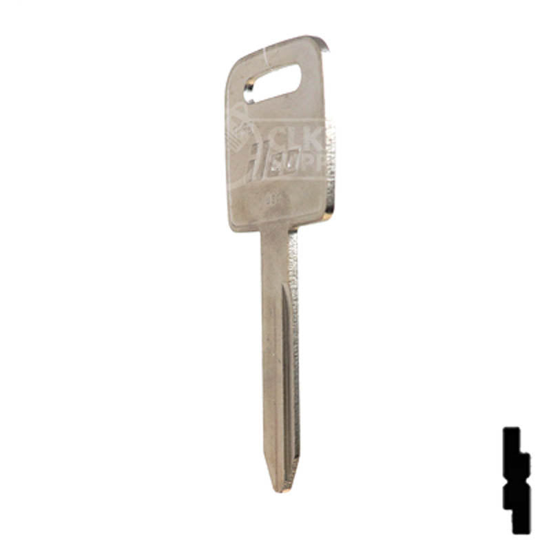Uncut Plastic Head Key Blank | Freightliner | 1588 Automotive Key Ilco