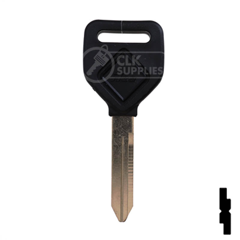 Uncut Plastic Head Key Blank | Freightliner | 1629-P Automotive Key Ilco
