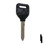 Uncut Plastic Head Key Blank | Freightliner | 1629-P Automotive Key Ilco
