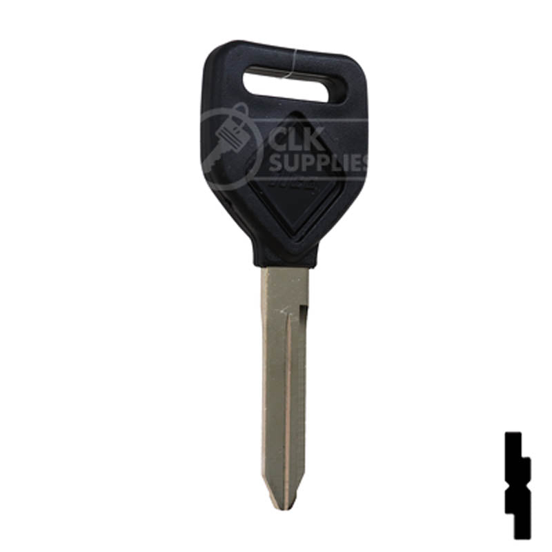 Uncut Plastic Head Key Blank | Freightliner | 1629-P Automotive Key Ilco