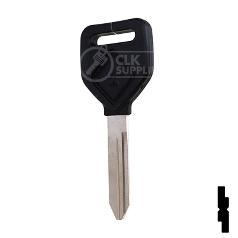 Uncut Plastic Head Key Blank | Freightliner | 1629-P Automotive Key Ilco