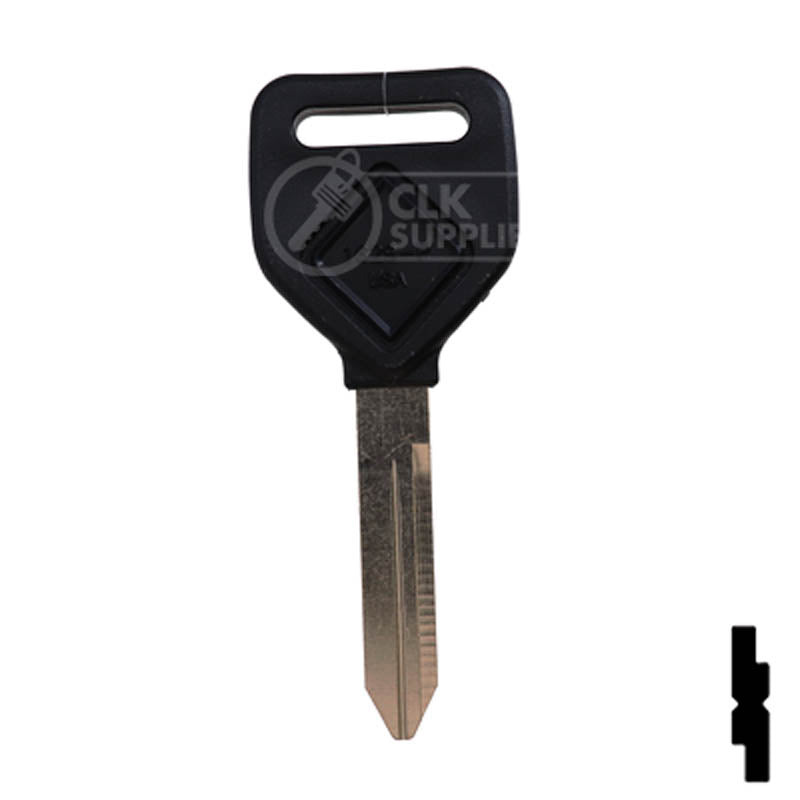 Uncut Plastic Head Key Blank | Freightliner | 1629-P Automotive Key Ilco