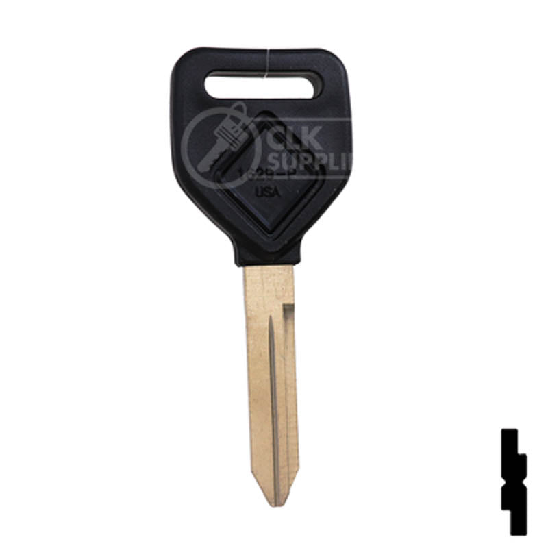 Uncut Plastic Head Key Blank | Freightliner | 1629-P Automotive Key Ilco