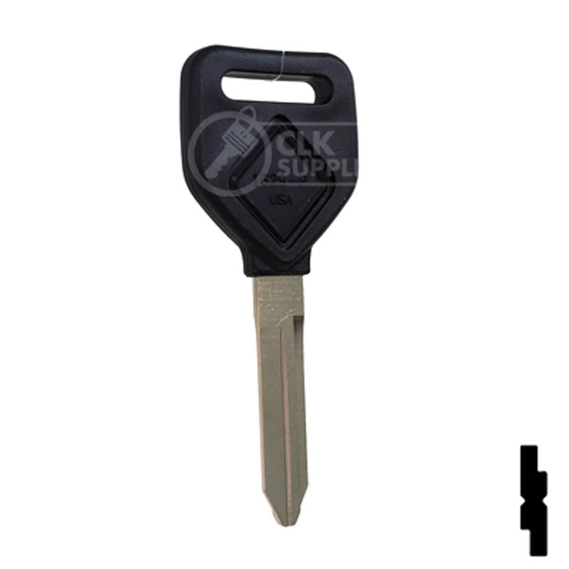 Uncut Plastic Head Key Blank | Freightliner | 1629-P Automotive Key Ilco