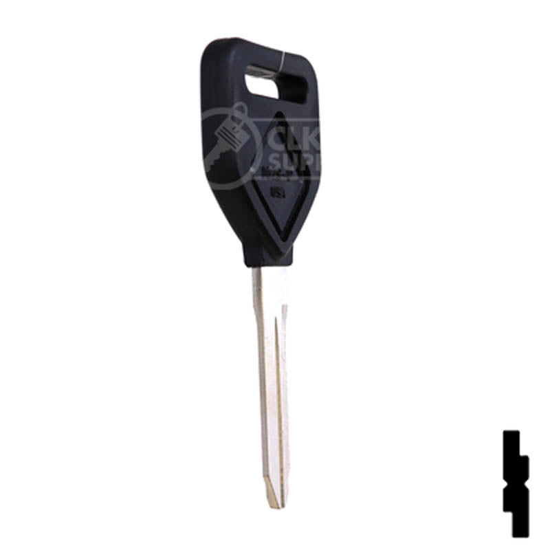 Uncut Plastic Head Key Blank | Freightliner | 1629-P Automotive Key Ilco