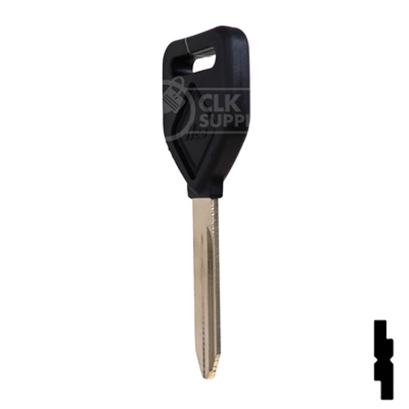Uncut Plastic Head Key Blank | Freightliner | 1629-P Automotive Key Ilco