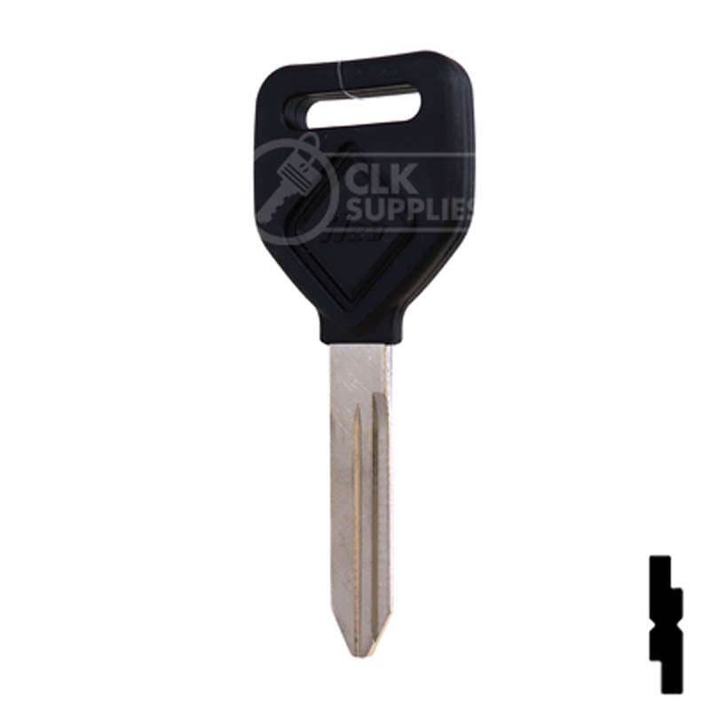 Uncut Plastic Head Key Blank | Freightliner | 1629-P Automotive Key Ilco