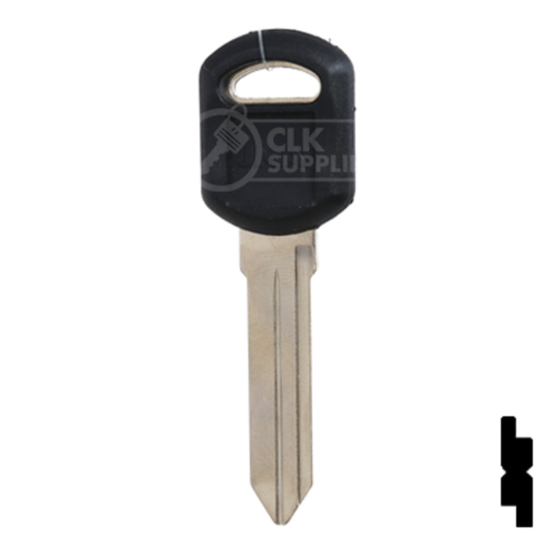 Uncut Plastic Head Key Blank | GM | B92P Automotive Key JMA USA