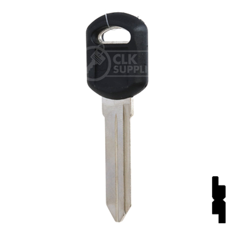 Uncut Plastic Head Key Blank | GM | B92P Automotive Key JMA USA