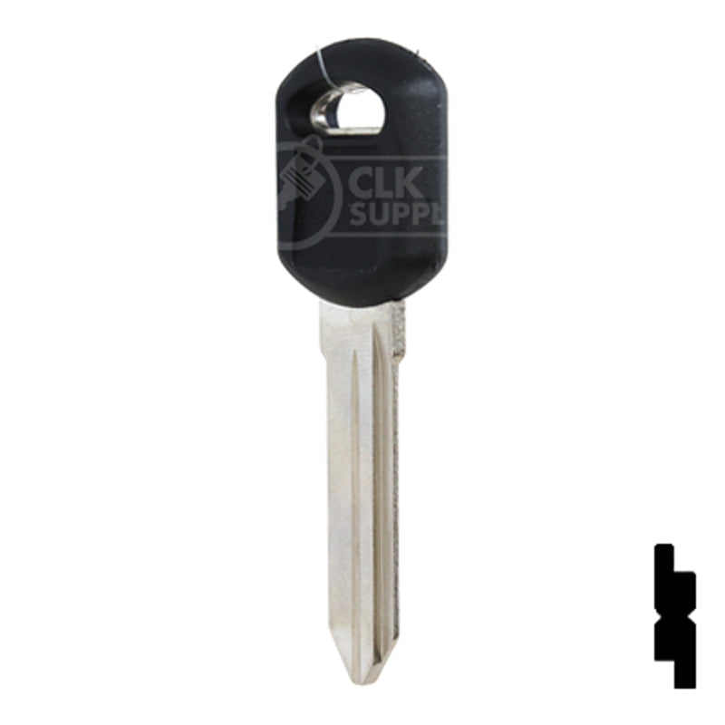 Uncut Plastic Head Key Blank | GM | B92P Automotive Key JMA USA