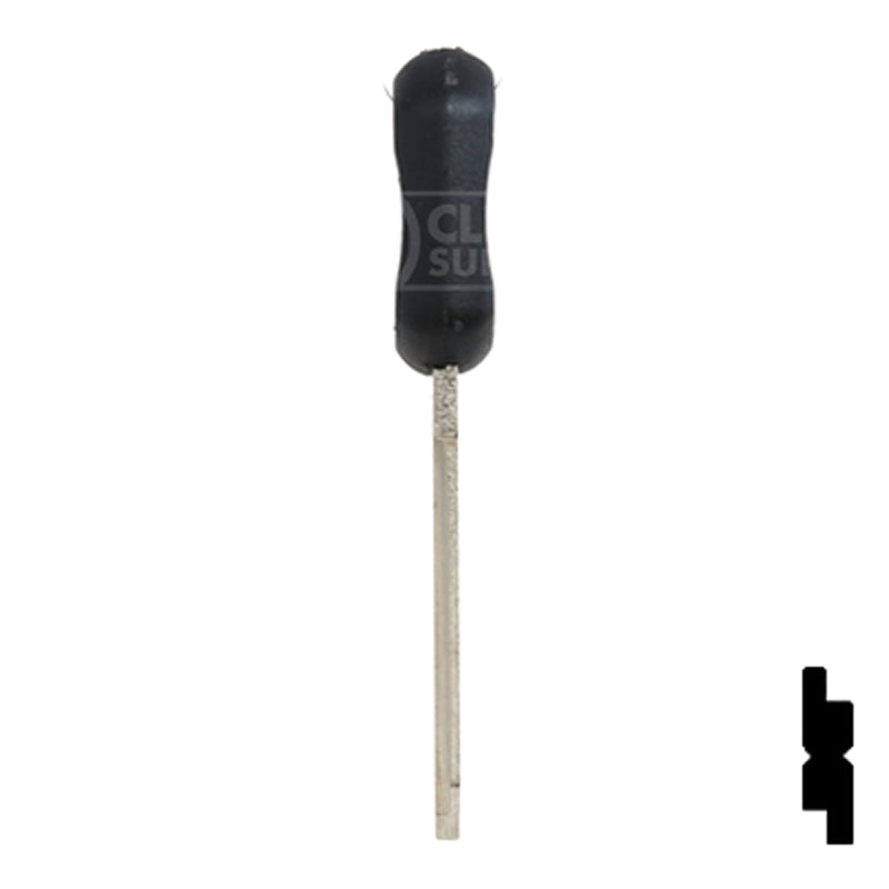 Uncut Plastic Head Key Blank | GM | B92P Automotive Key JMA USA