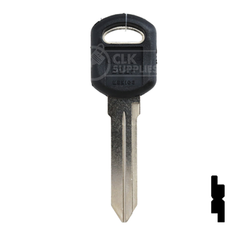 Uncut Plastic Head Key Blank | GM | B92P Automotive Key JMA USA