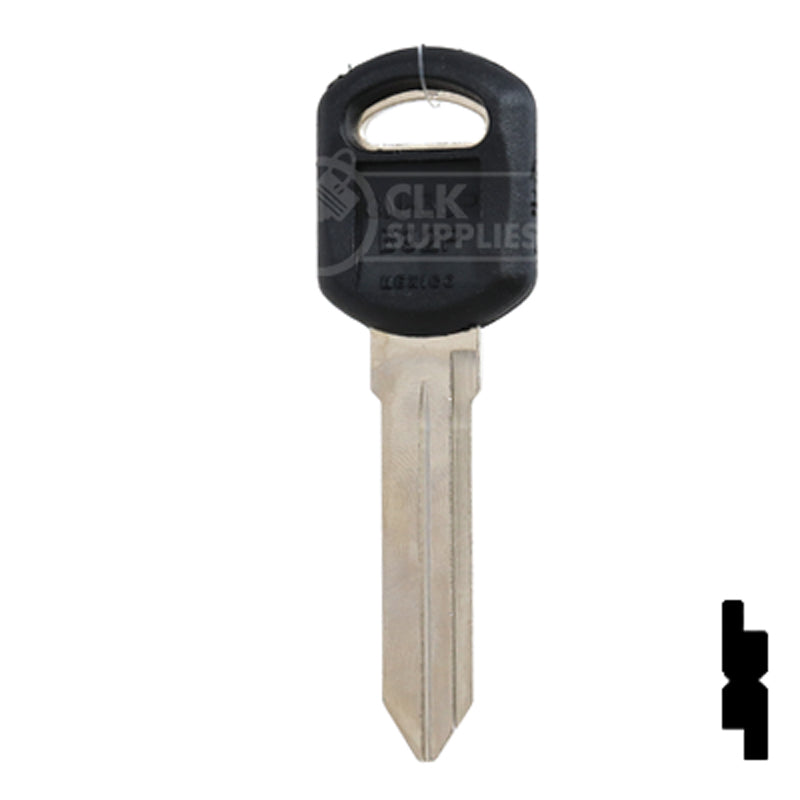 Uncut Plastic Head Key Blank | GM | B92P Automotive Key JMA USA