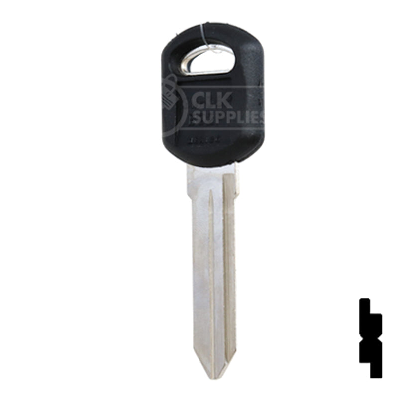 Uncut Plastic Head Key Blank | GM | B92P Automotive Key JMA USA