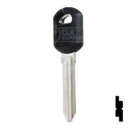 Uncut Plastic Head Key Blank | GM | B92P Automotive Key JMA USA
